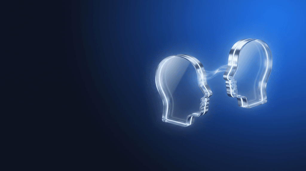 Cloning yourself with HeyGen shown as a presenter avatar duplicated across screens on deep navy