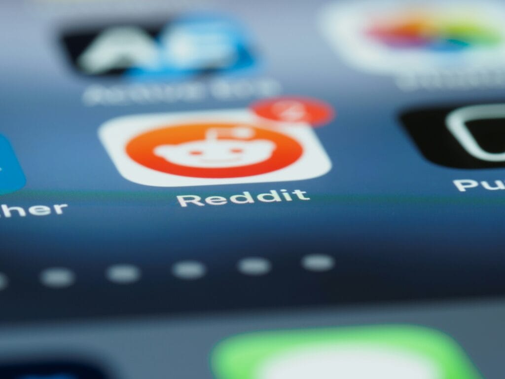 Reddit app on a smartphone
