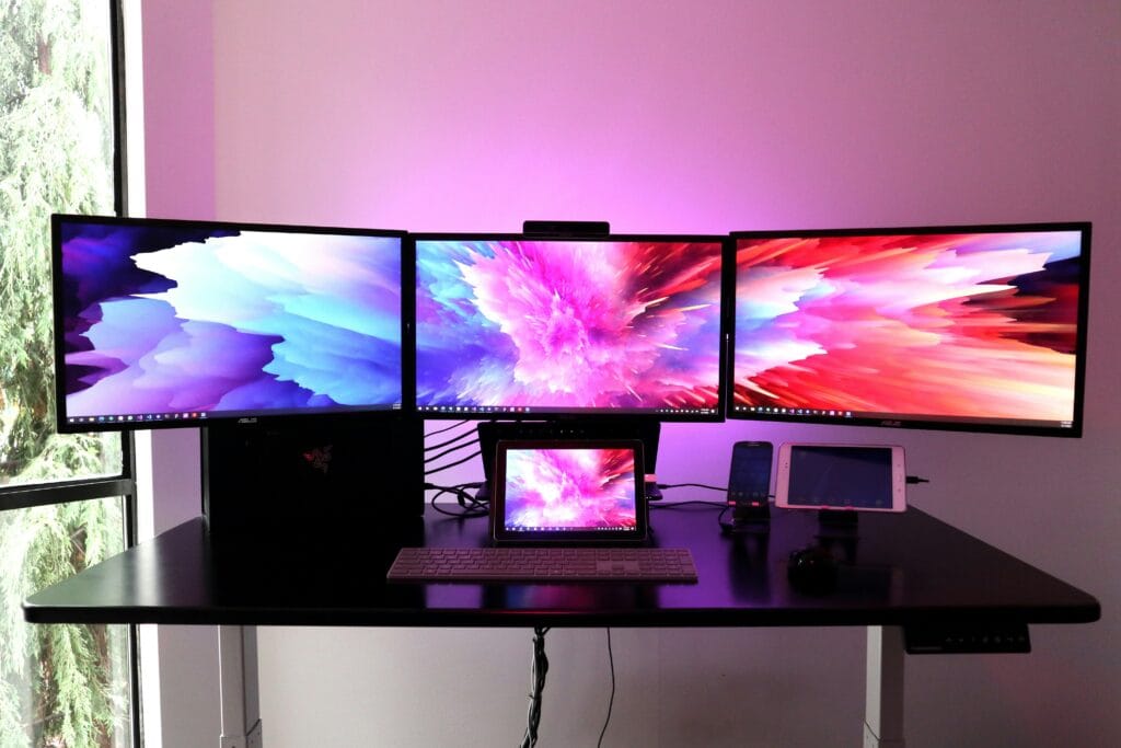 A multi screen setup