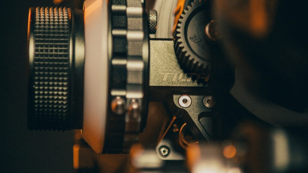 Cinema film camera and lights