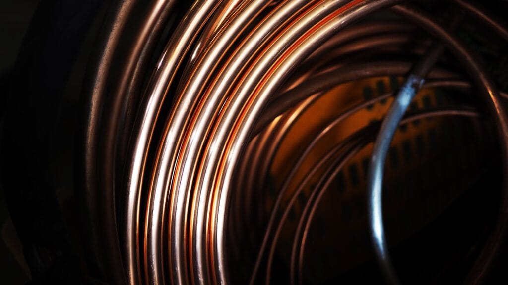 Copper wiring representing thefts targeting AI data center construction supply chains