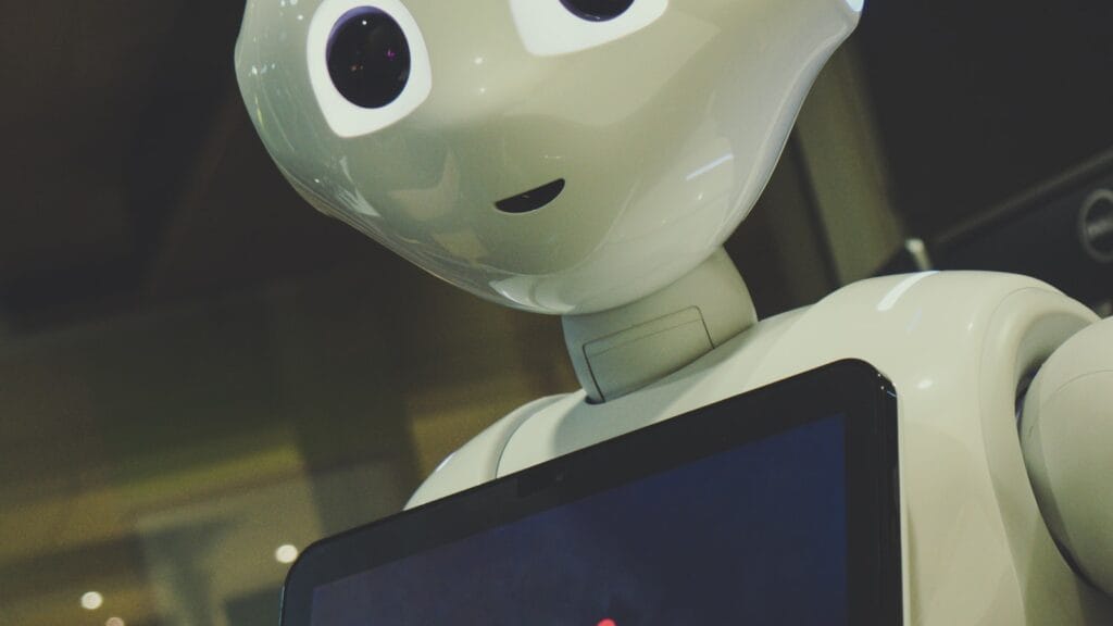 Robotic figure representing an autonomous AI agent