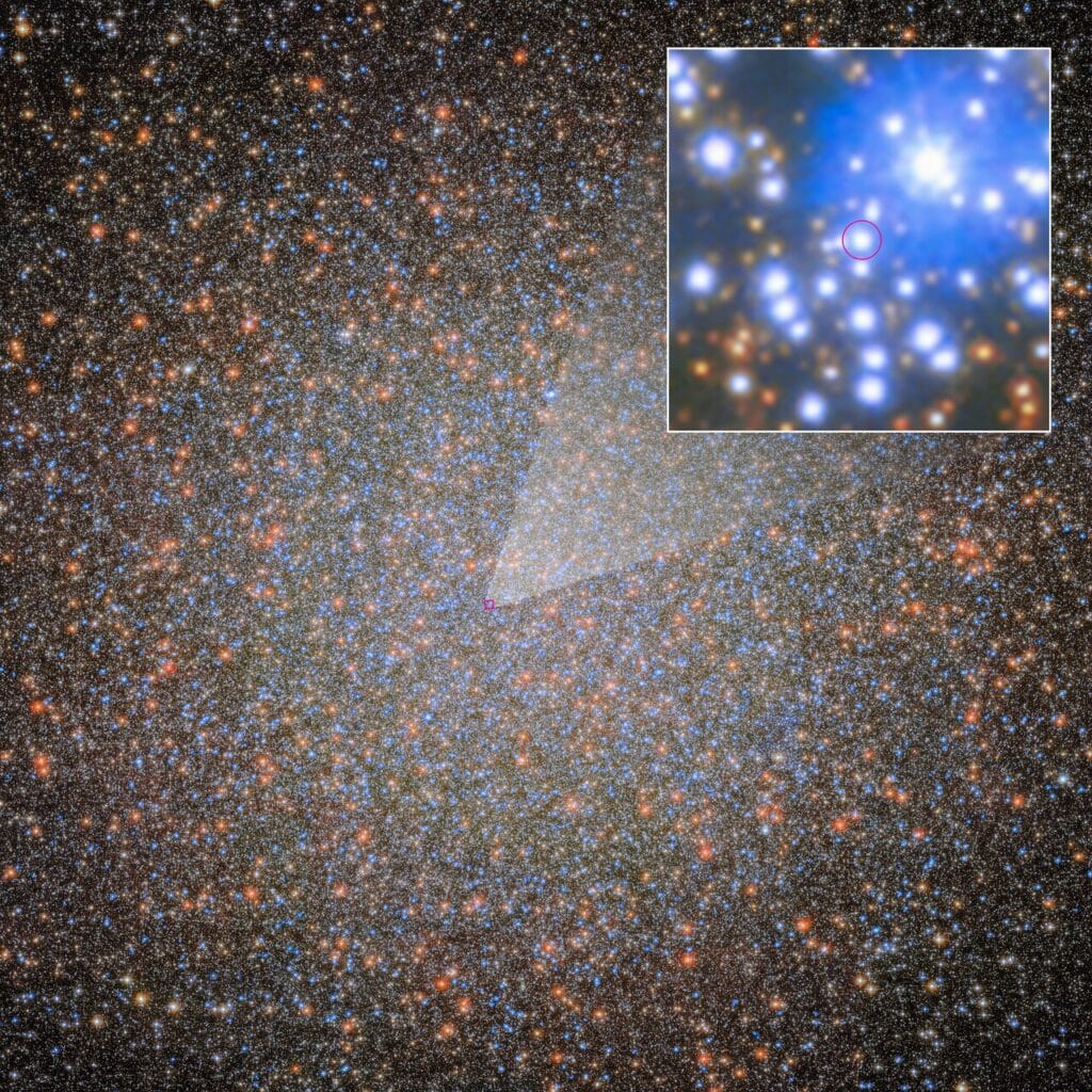 Hubble image of globular cluster Omega Centauri