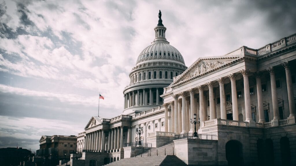 US Capitol representing OpenAI proposed government equity stake